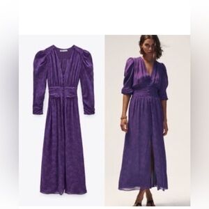 Zara purple Maxi Dress